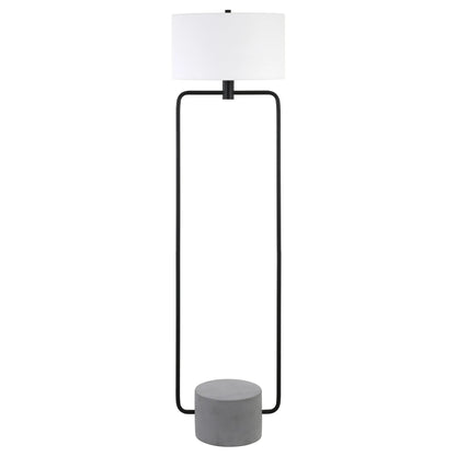 Black Column LED Floor Lamp