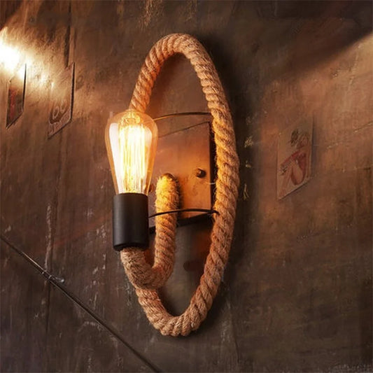 Hemp Rope Wall Lamp