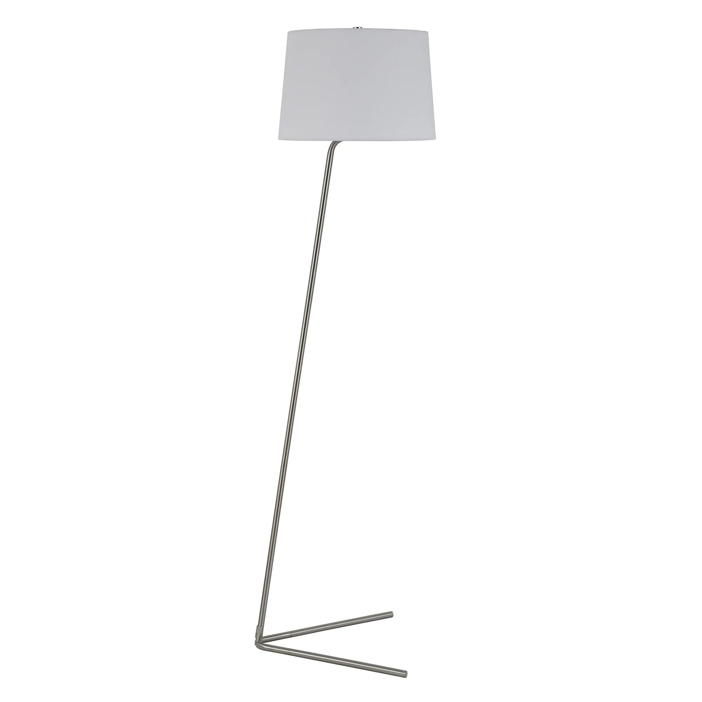 Contemporary Nickel Floor Lamp