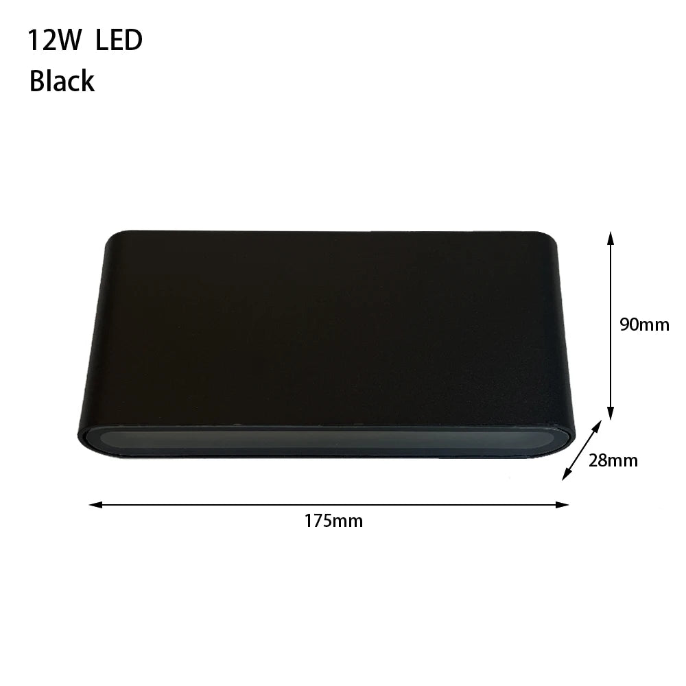 AquaGlow LED Wall Sconce - Waterproof Elegance