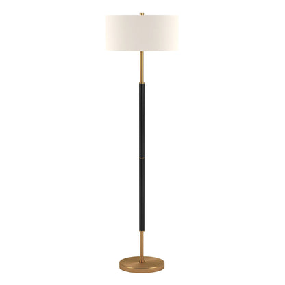 HMS 61 Contemporary Gold White Two-Light LED Floor Lamp