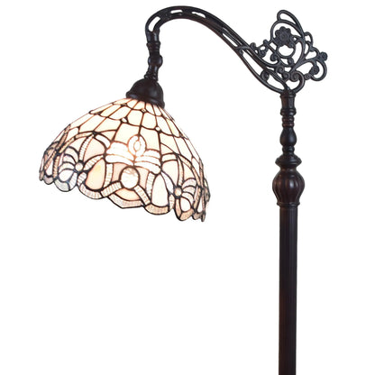 Traditional Frosted Glass Floor Lamp