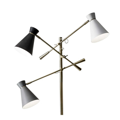 Modern LED Floor Lamp Brass Metal Novelty