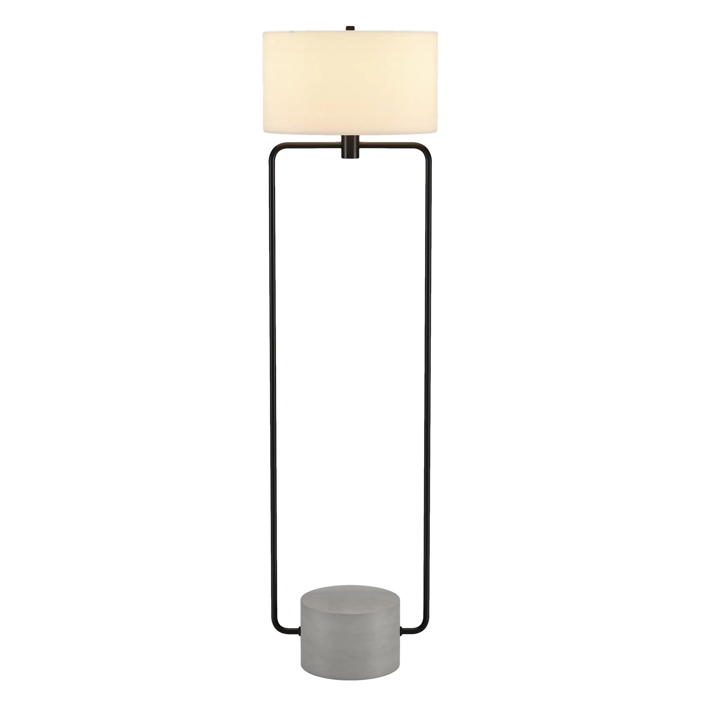 Black Column LED Floor Lamp
