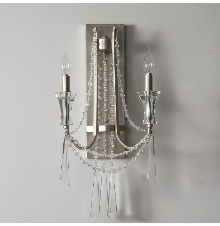 Nordic Crystal Wall Sconce - Modern Elegance