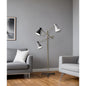 Modern LED Floor Lamp Brass Metal Novelty