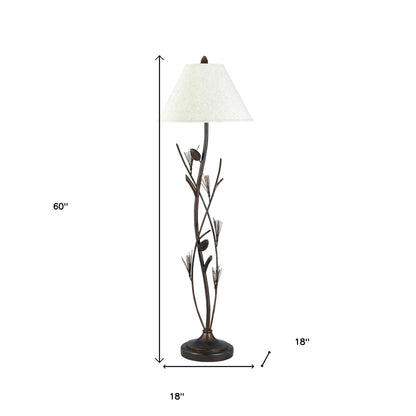 Rust Metal Floor Lamp