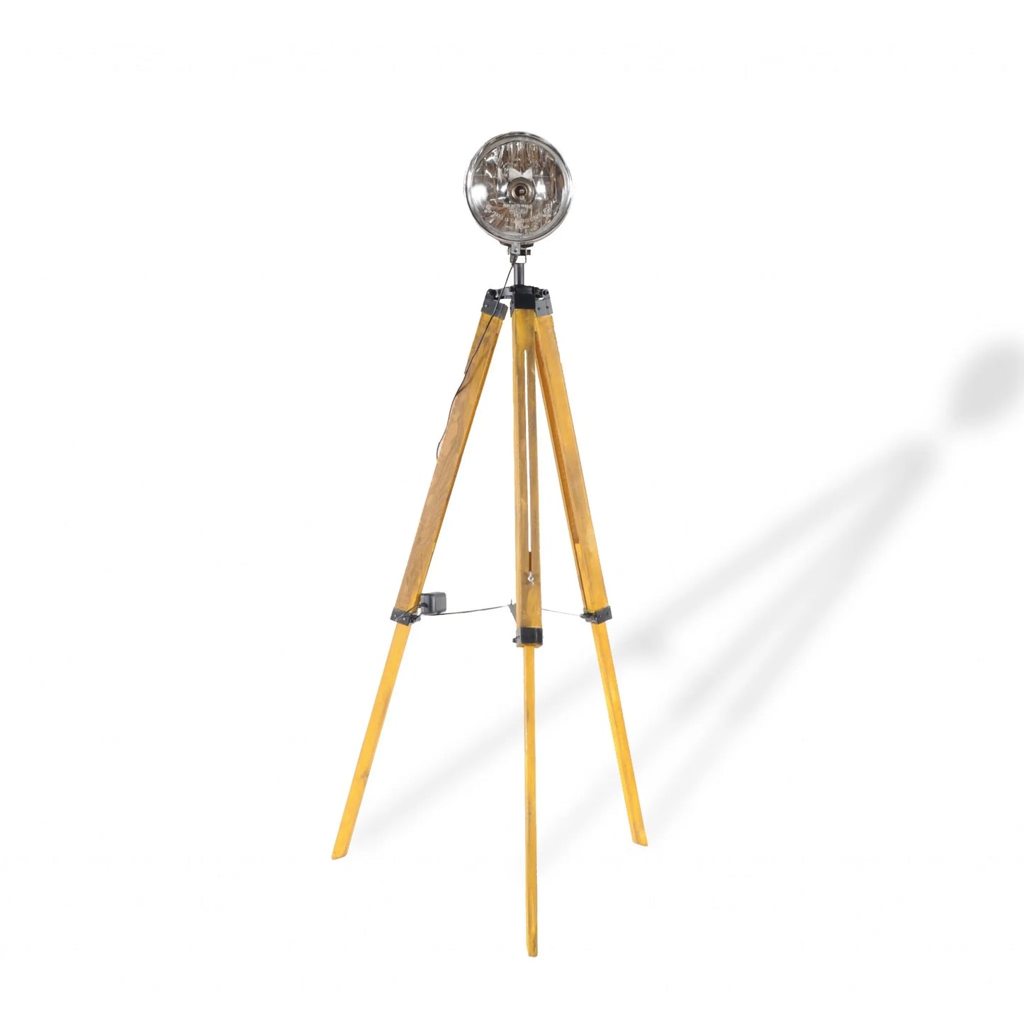 Brown LED Tripod Floor Lamp