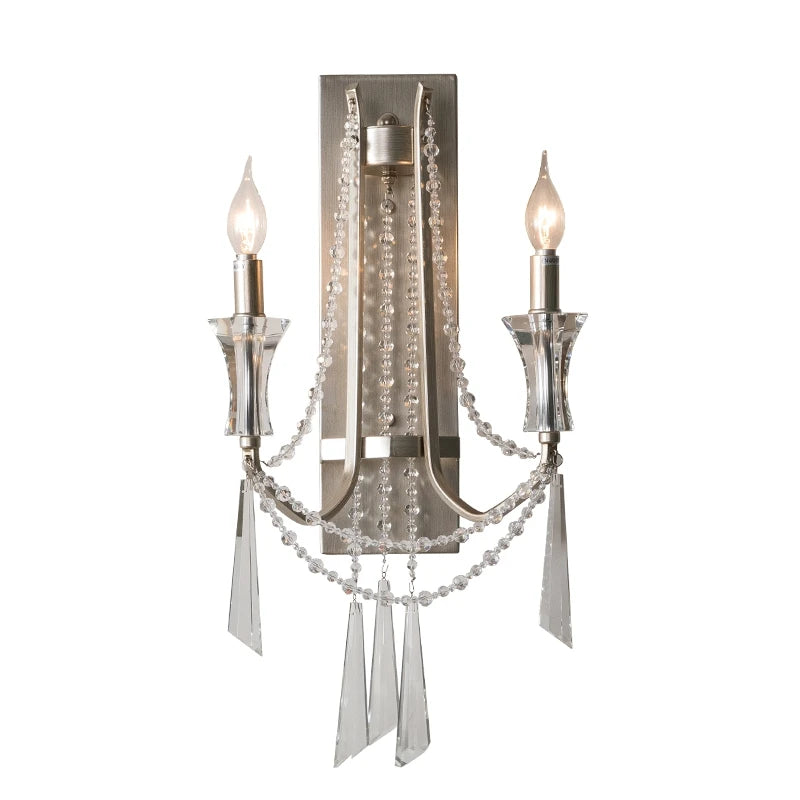 Nordic Crystal Wall Sconce - Modern Elegance