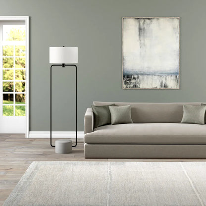 Black Column LED Floor Lamp