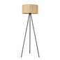 Brown and Black Tripod Floor Lamp