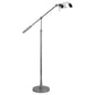 Nickel Adjustable Swing Arm Floor Lamp