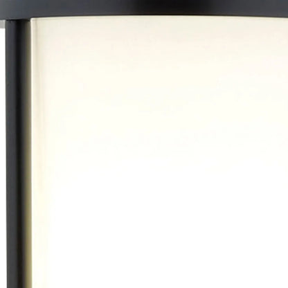 Black Column Floor Lamp with Cylinder Shade