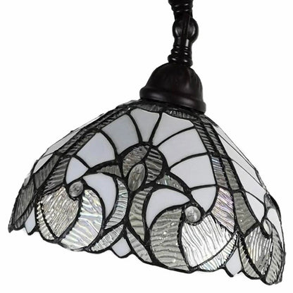 Modern LED Floor Lamp Brown and White Plastic Body