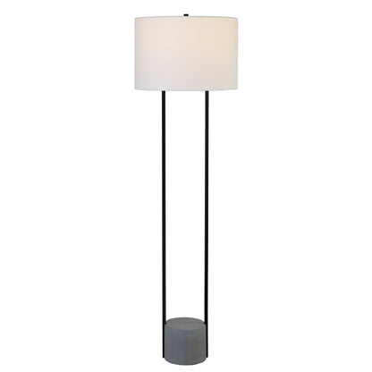 Black Column LED Floor Lamp