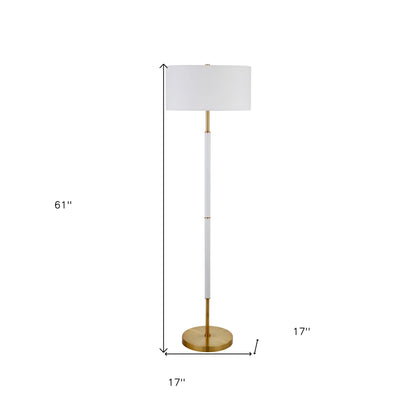 Contemporary Two-Light Floor Lamp
