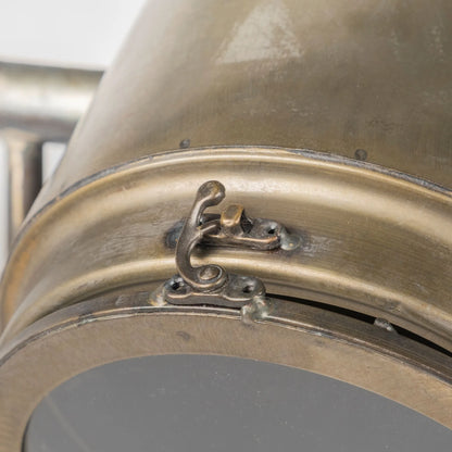 Gold LED Floor Lamp with Square Fabric Shade