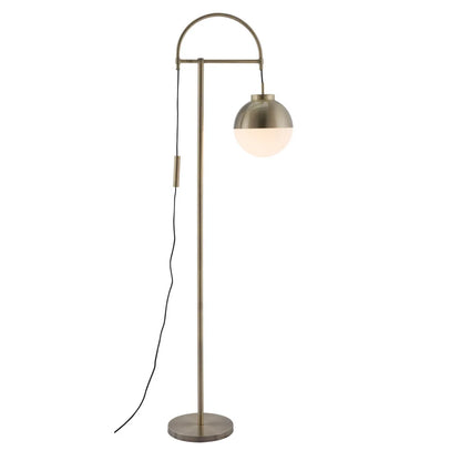 Luxury Bronze Floor Lamp with Globe Shade