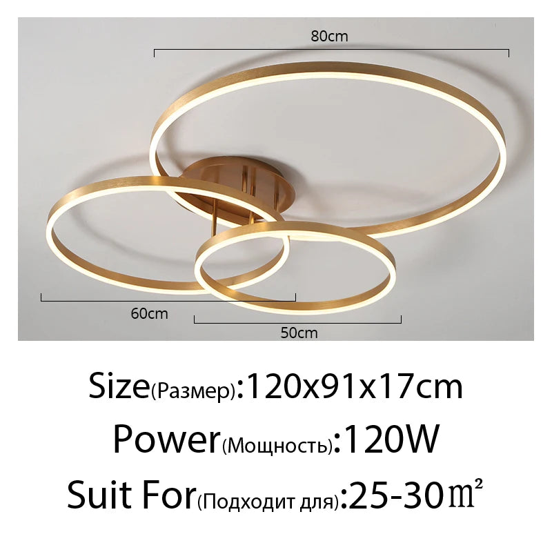 Nordic Ring LED Chandelier