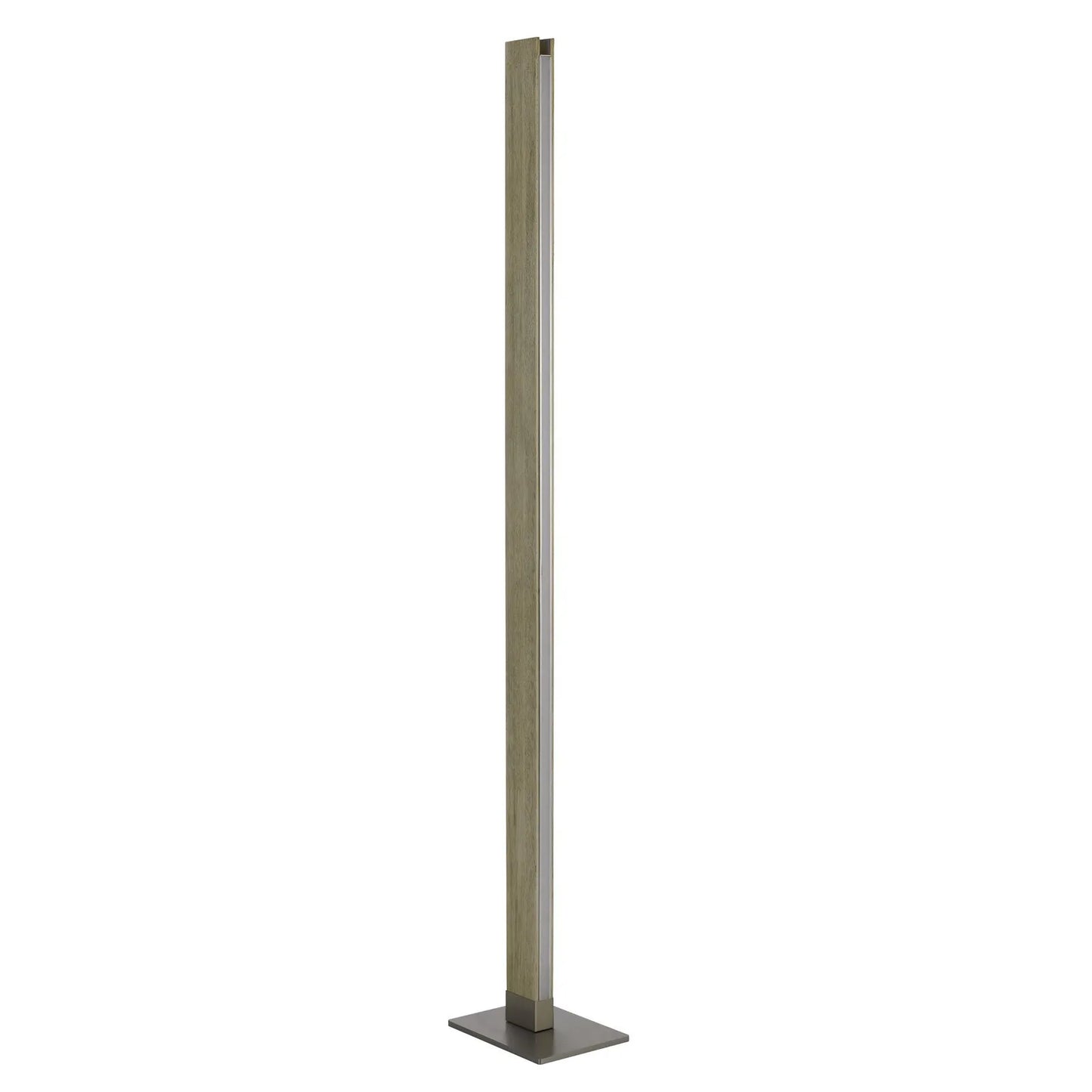 Traditional Shaped Floor Lamp with Brown LED