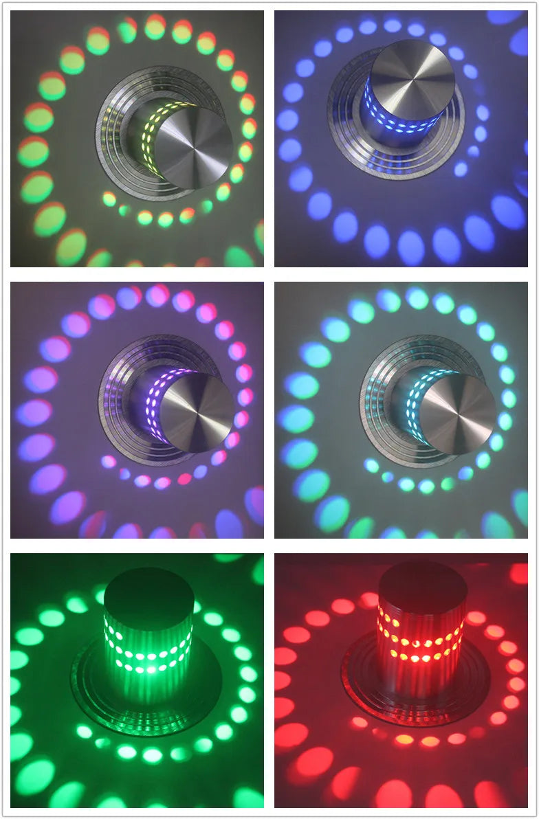 Vibrant RGB LED Art Sconce - Modern Ceiling Light