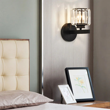 Crystal Sconce Iron Art Wall Lamp