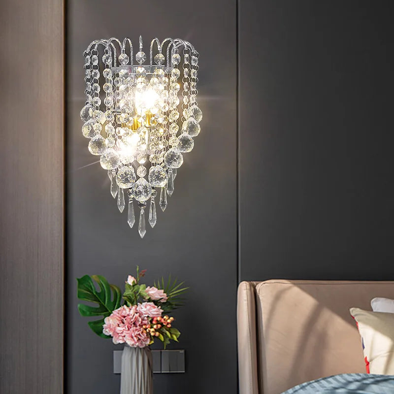 Mirror Crystal LED Wall Lights