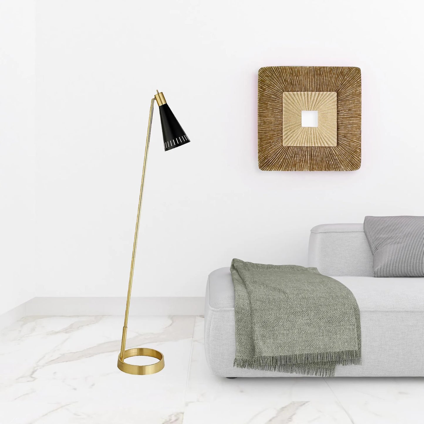 Modern LED Floor Lamp Black Reading Lamp