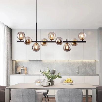 Glass Ball Linear Pendant