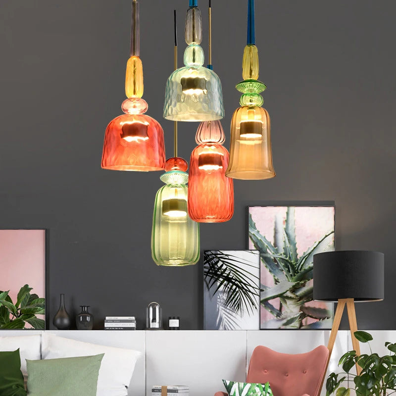 CNDL Nordic Colorful LED Pendant Lights