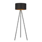 Iron Tripod Floor Lamp with Drum Shade