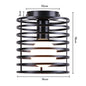 Retro Metal Semi-Flush Ceiling Light Fixture