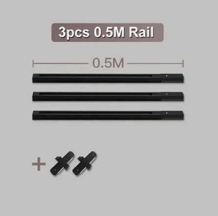 AluLED Spot Track: 0.5m/1m Strip for Retail Display