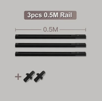 AluLED Spot Track: 0.5m/1m Strip for Retail Display