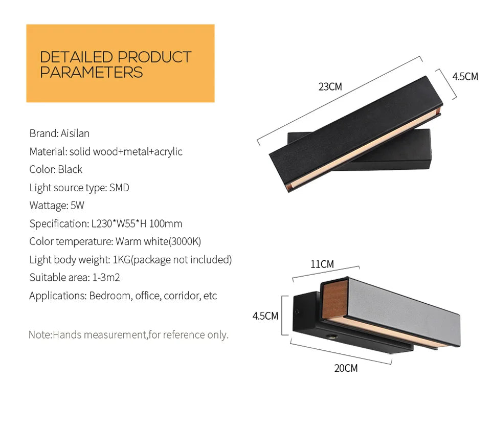 Aisilan Touch-Adjust Nordic Wall Lamp Sconce