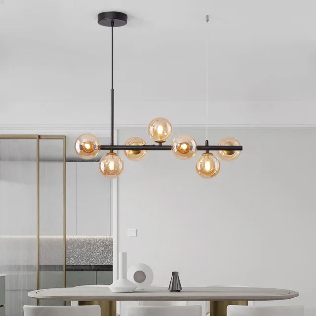 Glass Ball Linear Pendant