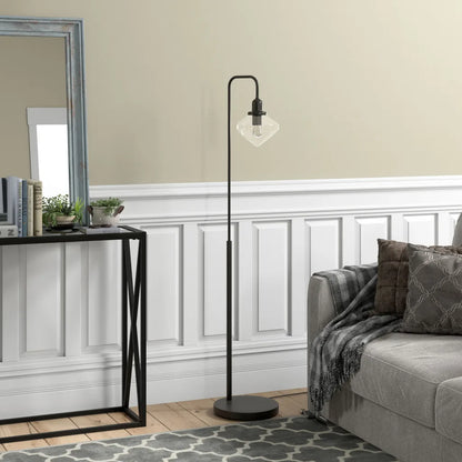 Homeroots 56 Silver LED Arched Floor Lamp