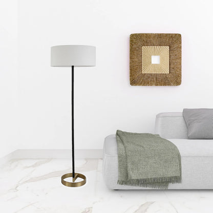 Black and White LED Floor Lamp