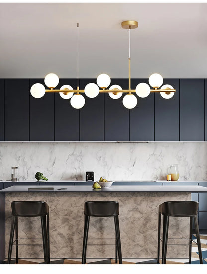 Glass Ball Linear Pendant