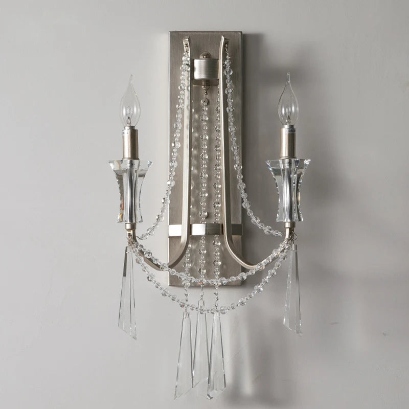 Nordic Crystal Wall Sconce - Modern Elegance