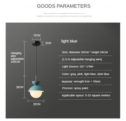 Modern Pendant Lamp Nordic Glass Ball Light Fixtures