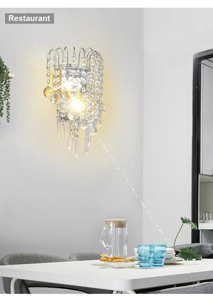 Mirror Crystal LED Wall Lights