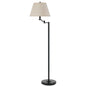 Bronze Swing Arm Floor Lamp with Empire Shade