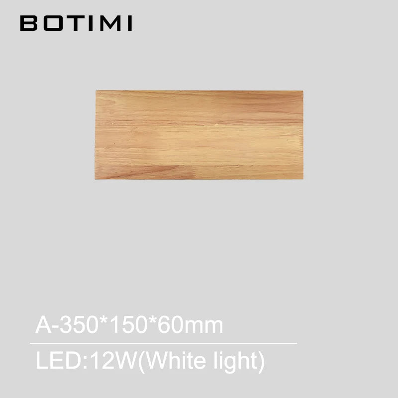 Nordic Wood Wall Sconce - Elegant Bedside Light