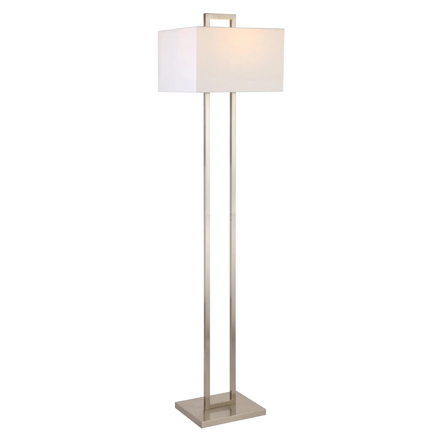 Traditional Shaped Nickel Floor Lamp