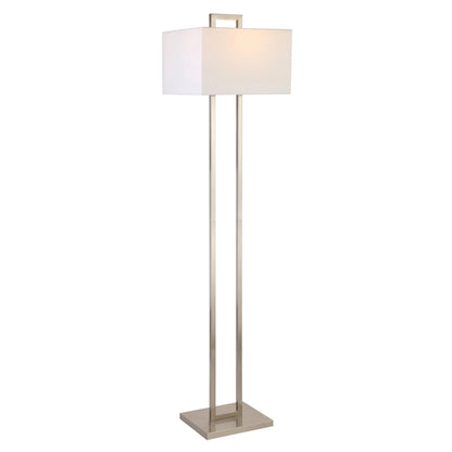 Traditional Shaped Nickel Floor Lamp