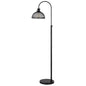 Traditional Black Floor Lamp with Dome Shade