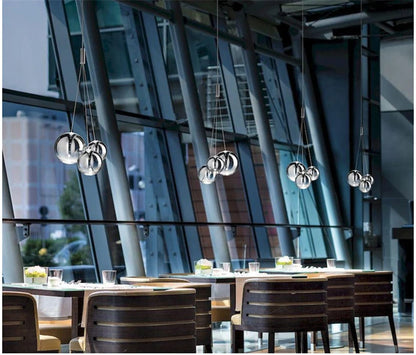 Modern Glass Ball LED Pendant Lamps Nordic Fashion Kitchen