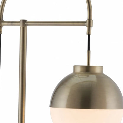 Luxury Bronze Floor Lamp with Globe Shade