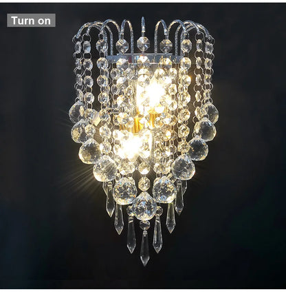 Mirror Crystal LED Wall Lights